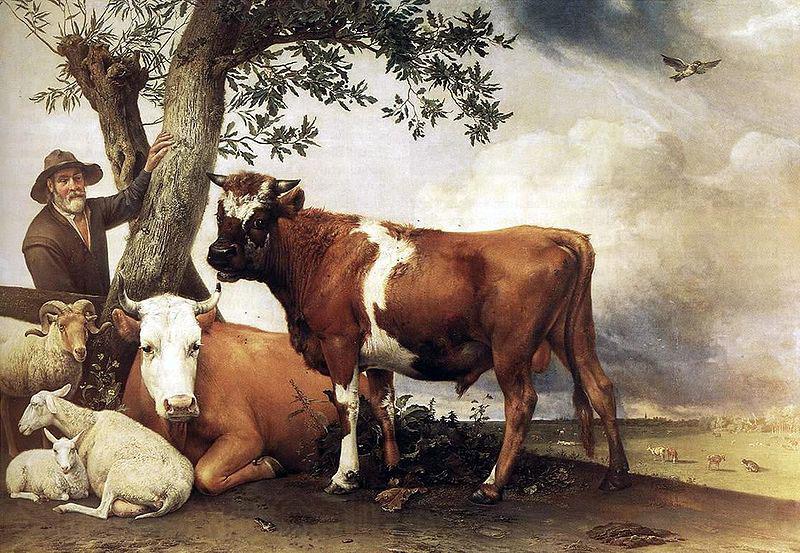 paulus potter The bull. Norge oil painting art